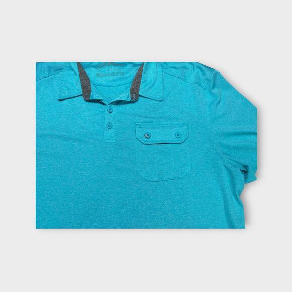 Men's BKE Sport Polo Athletic Fit Blue Size XL - Picture 3 of 5